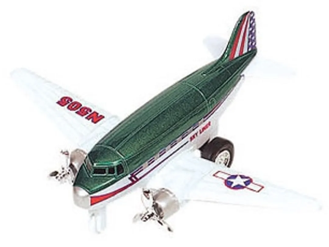 Goki Speelgoed Vliegtuigjes - 2 Stuks 12cm - Groen/Grijs