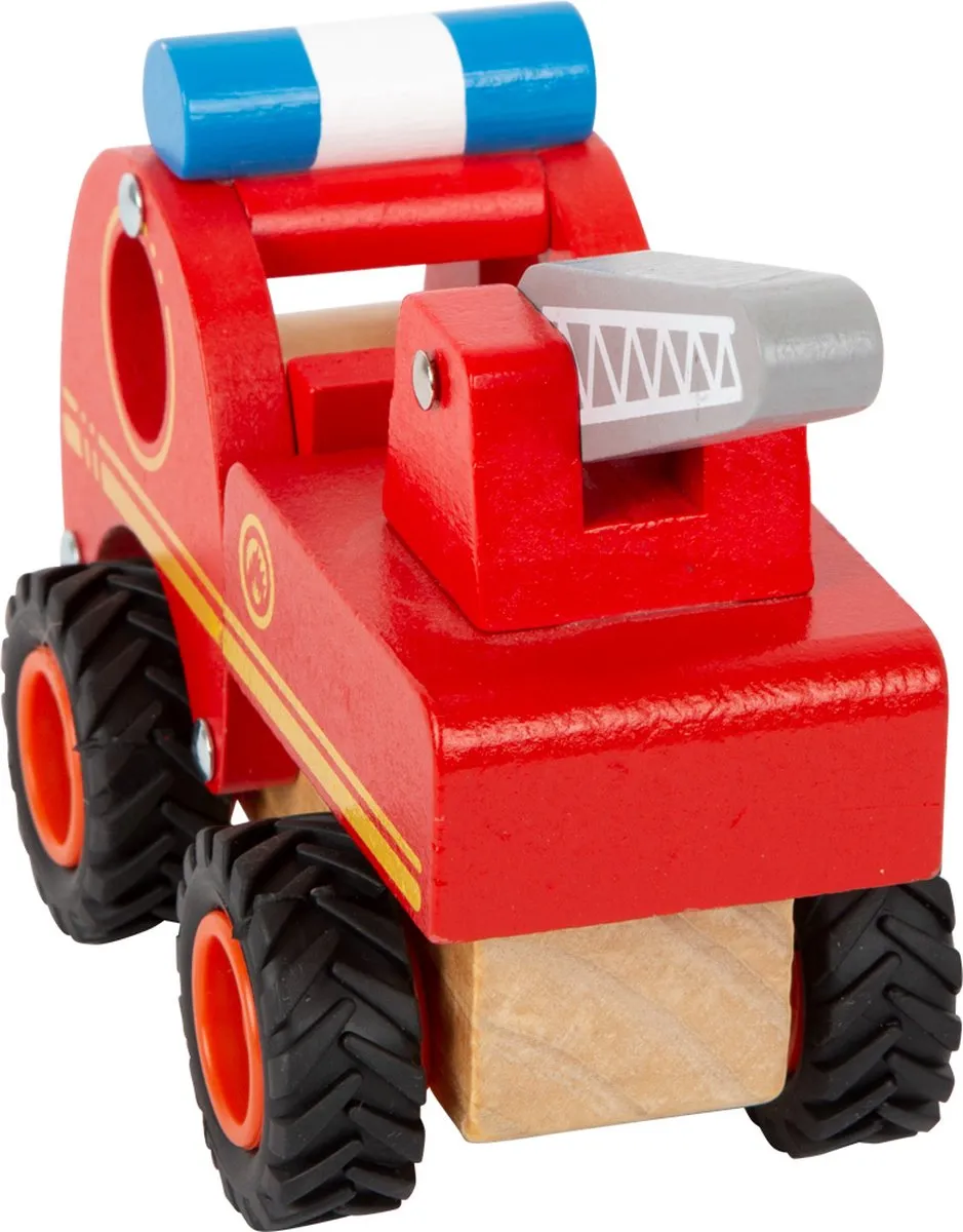 Small Foot Houten Brandweerwagen met Ladder 11075 - Rood