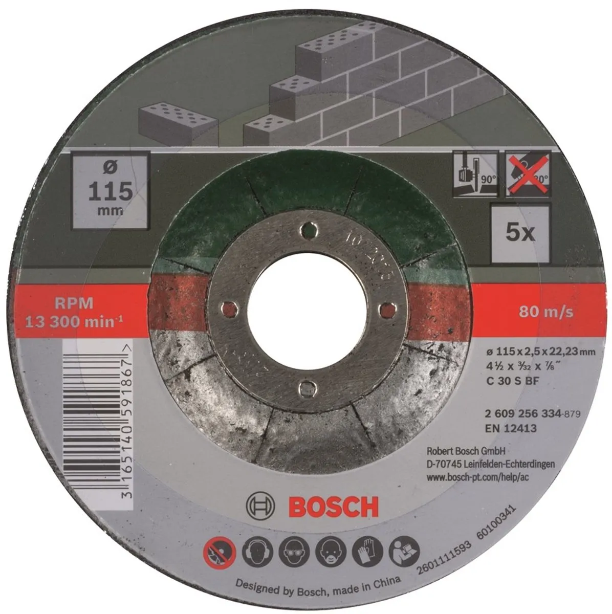 Bosch Slijpschijven Set 115mm