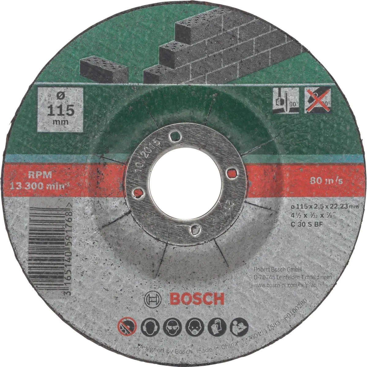 Bosch Slijpschijven Set 115mm - 5 Stuks