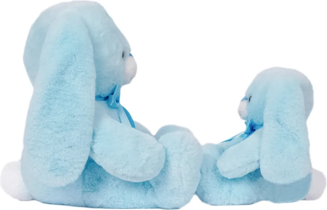 PIA Soft Toys Kyra Konijn Pluche - Blauw - 2 Stuks