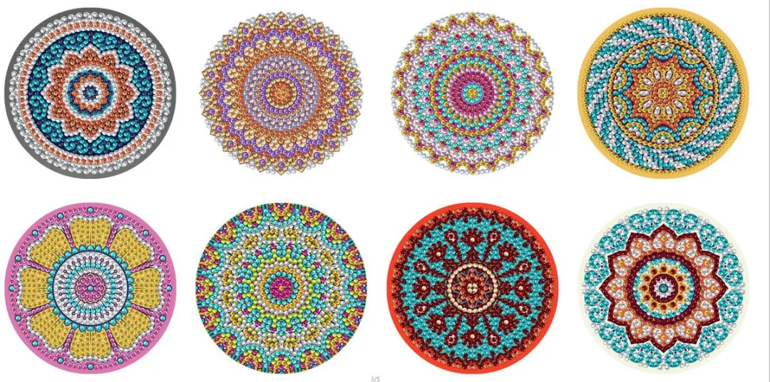 VDTOYS Diamond Painting Mandala Onderzetters Set M