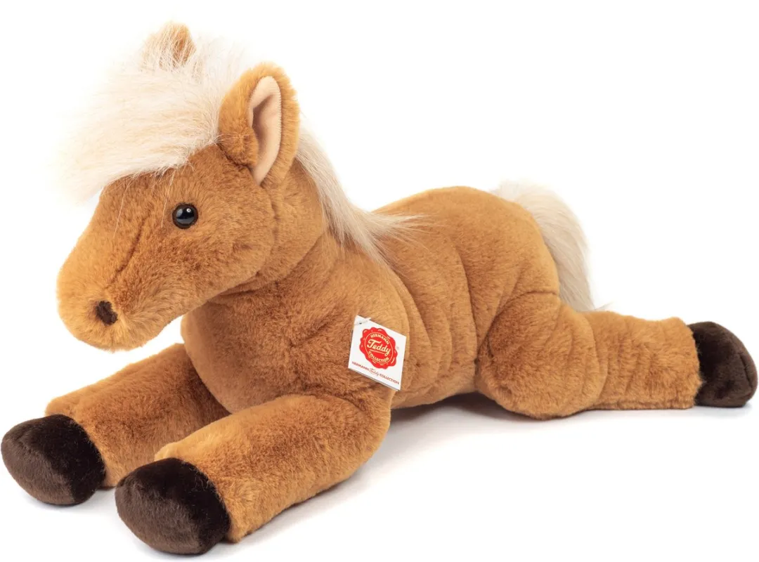 Teddy Hermann Knuffel Paard Liggend - Lichtbruin 48cm