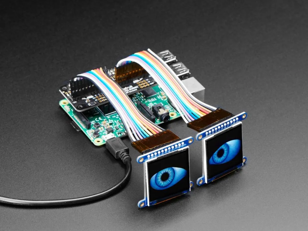 Adafruit 3813 Geanimeerde Ogen Bonnet voor Raspberry Pi