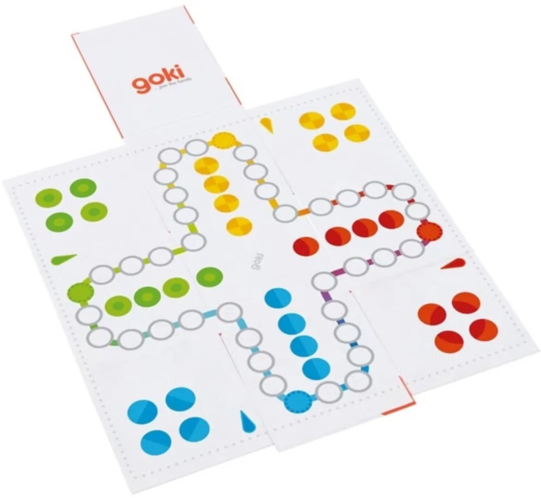 Goki Mens Erger Je Niet XXL 45x45cm - 18-delig - 4+
