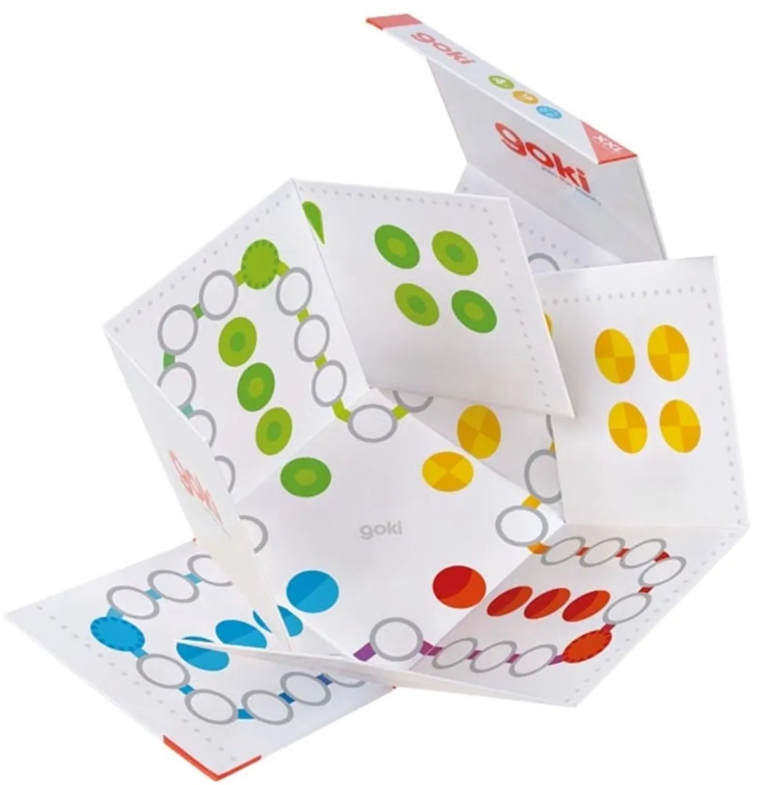 Goki Mens Erger Je Niet XXL 45x45cm - 18-delig - 4+
