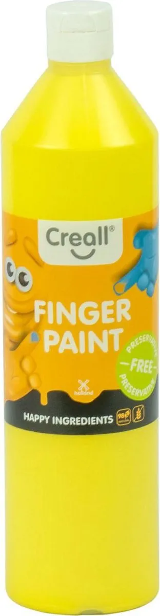 Creall Vingerverf Geel 750ml - 1 Kleur - afbeelding 6 van 6