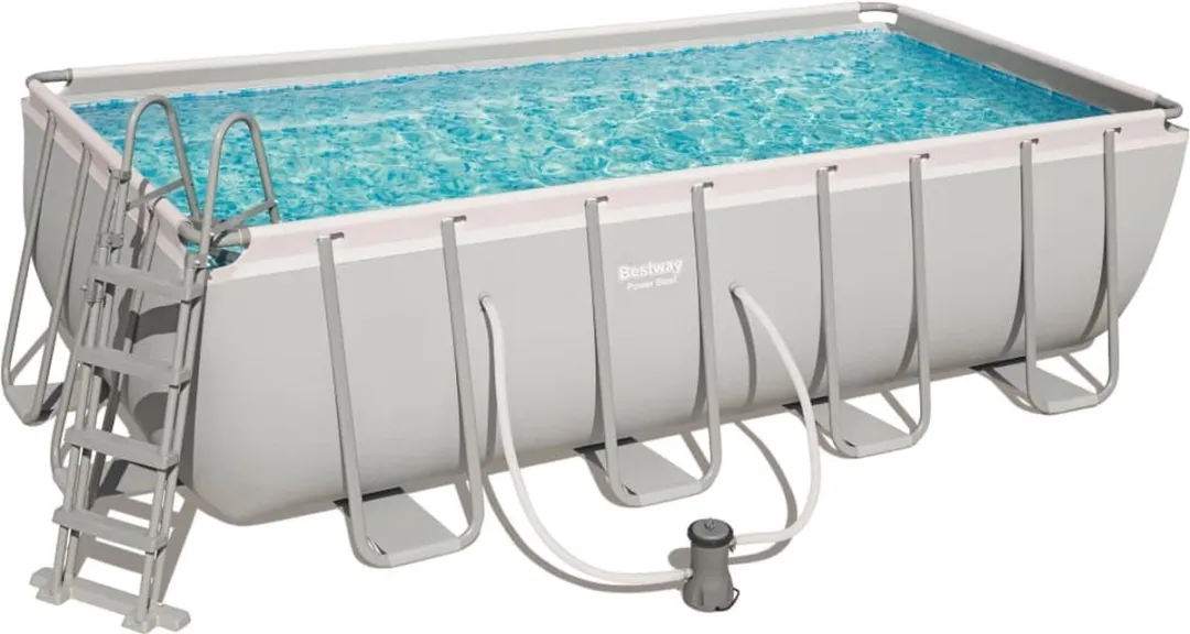 Bestway Power Steel Zwembadset 56670 - 11.532L - Grijs