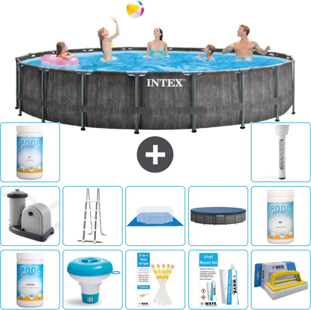 Intex Rond Prism Frame Zwembad 549x122cm