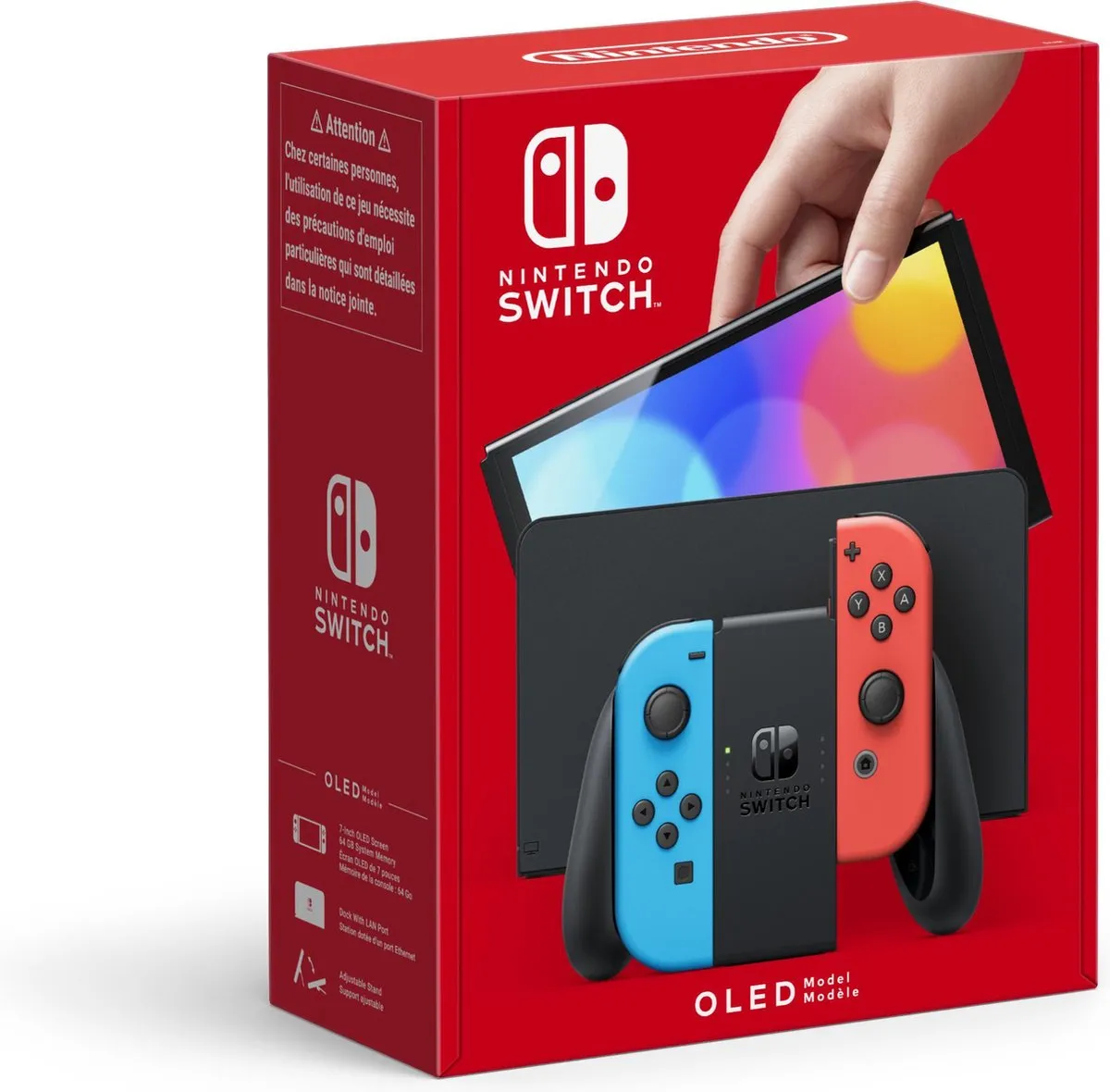 Nintendo Switch OLED Blauw/Rood - 64GB