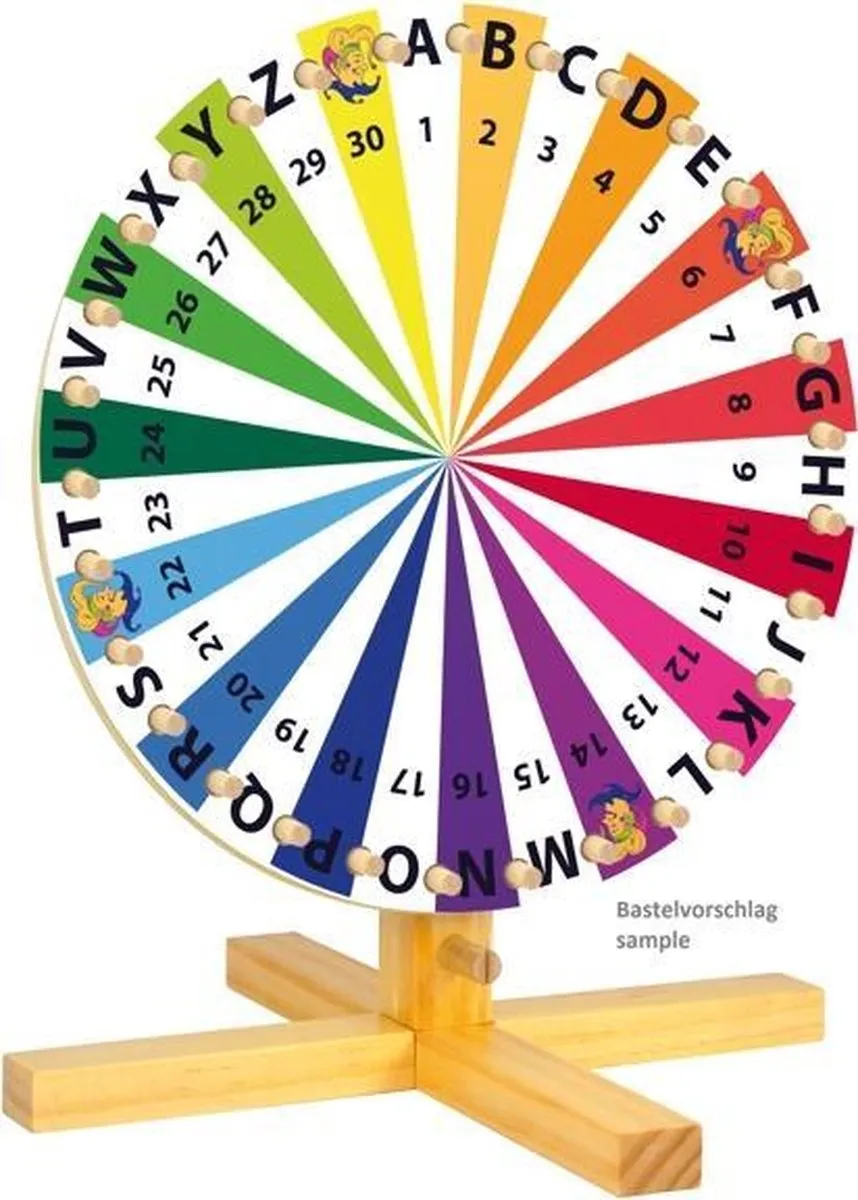 Eduplay Rad van Fortuin 30cm - Multicolor