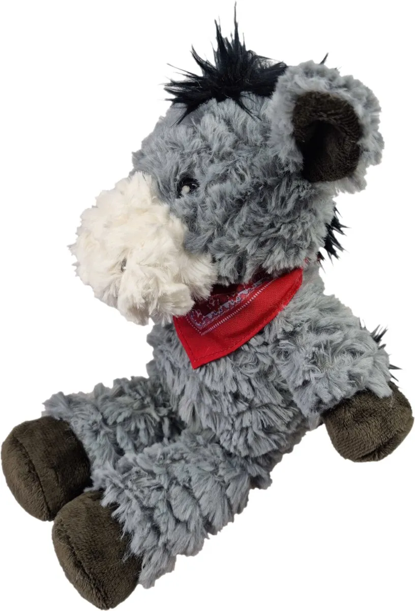 Unitoys Ezeltje Dario Knuffel 28cm - Grijs