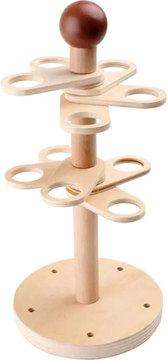 Small Foot Houten Speeleten IJsjes op Stand - 16 Stuks