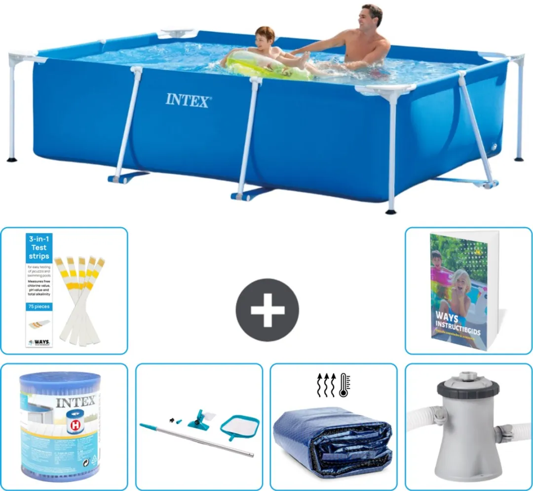 Intex Rechthoekig Frame Zwembad 260x160cm