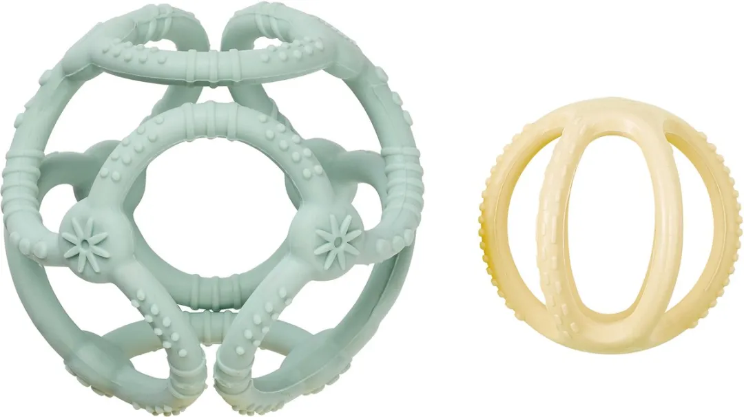 Nattou Silicone Ballen 9cm - Pastelgroen