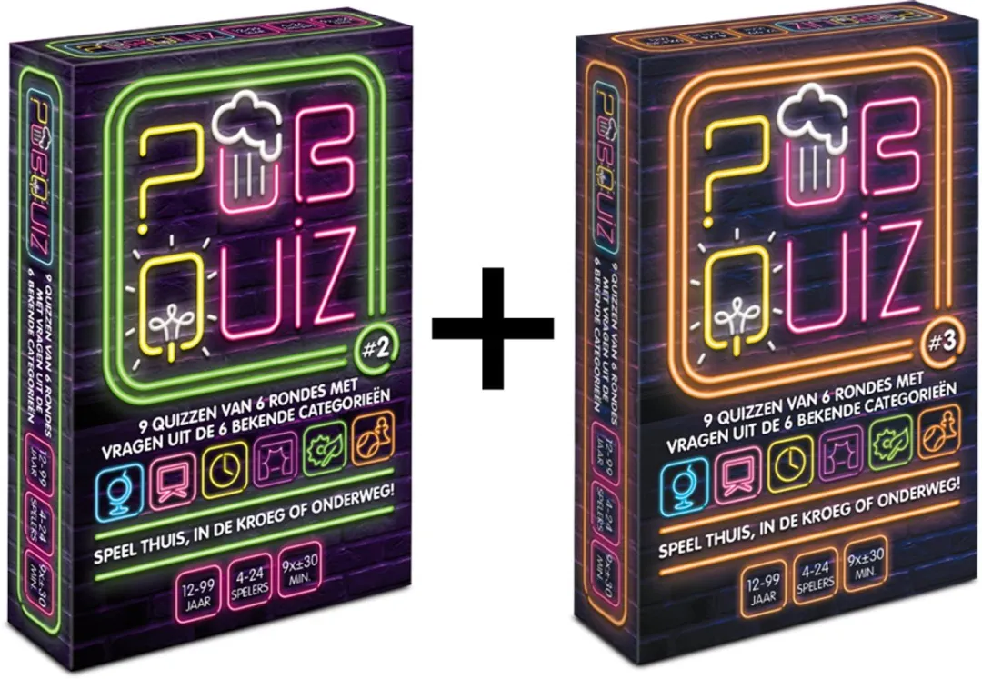 Combi-Deal Pubquiz #2 & #3 - Kaartspel - 396 Vragen