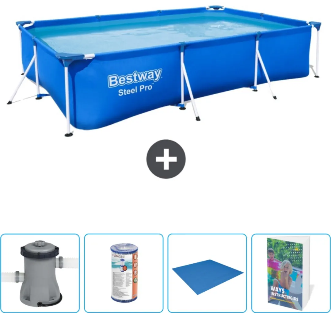 Bestway Steel Pro Zwembad 300x201x66cm