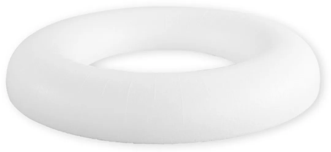 Rayher Hobby Piepschuim Platte Ringen - 3 Stuks Wit
