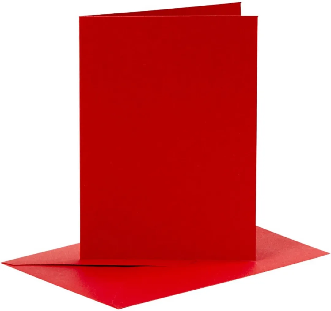 Creativ Company Kaarten & Enveloppen 10,5x15cm Rood