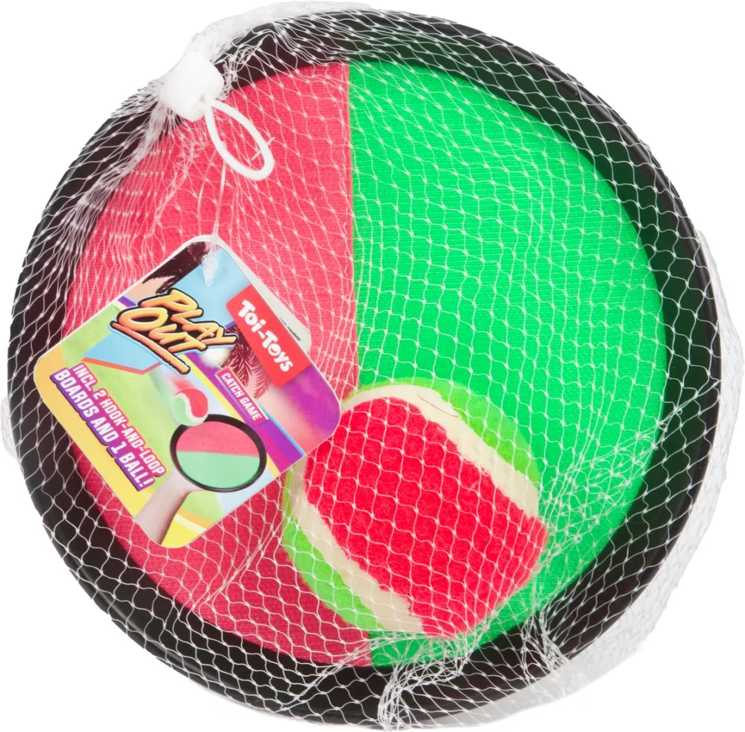 Toi-Toys Vangbalspel met Klittenband - 3-delig - Multi