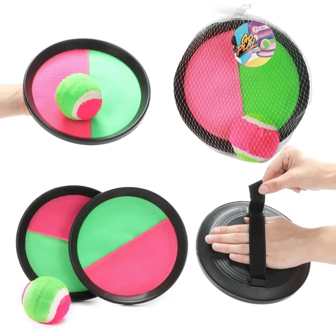 Toi-Toys Vangbalspel met Klittenband - 3-delig - Multi