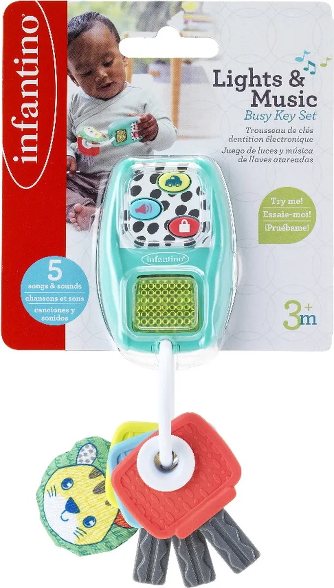 Infantino Light & Music Busy Key Set - Multicolor