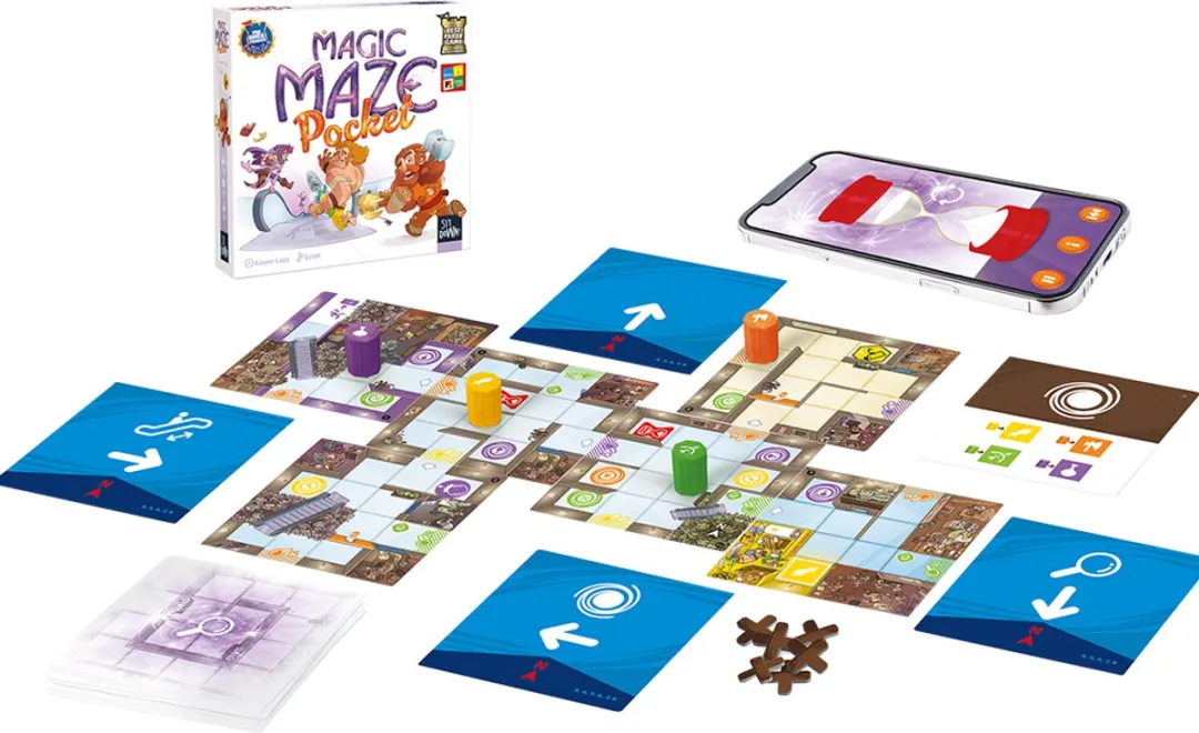 Geronimo Games Magic Maze Pocket Coöperatief Kaartspel - 2 tot 8 Spelers
