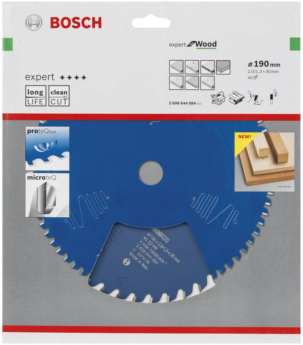 Bosch Expert for Wood Cirkelzaagblad 190mm 24 T