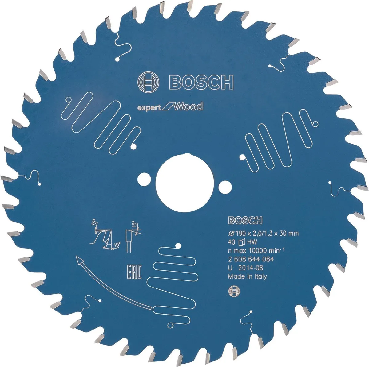 Bosch Expert for Wood Cirkelzaagblad 190mm 24 T