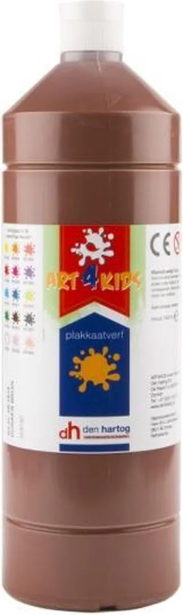 Creall Art4Kids Plakkaatverf Donker Bruin 1000ml