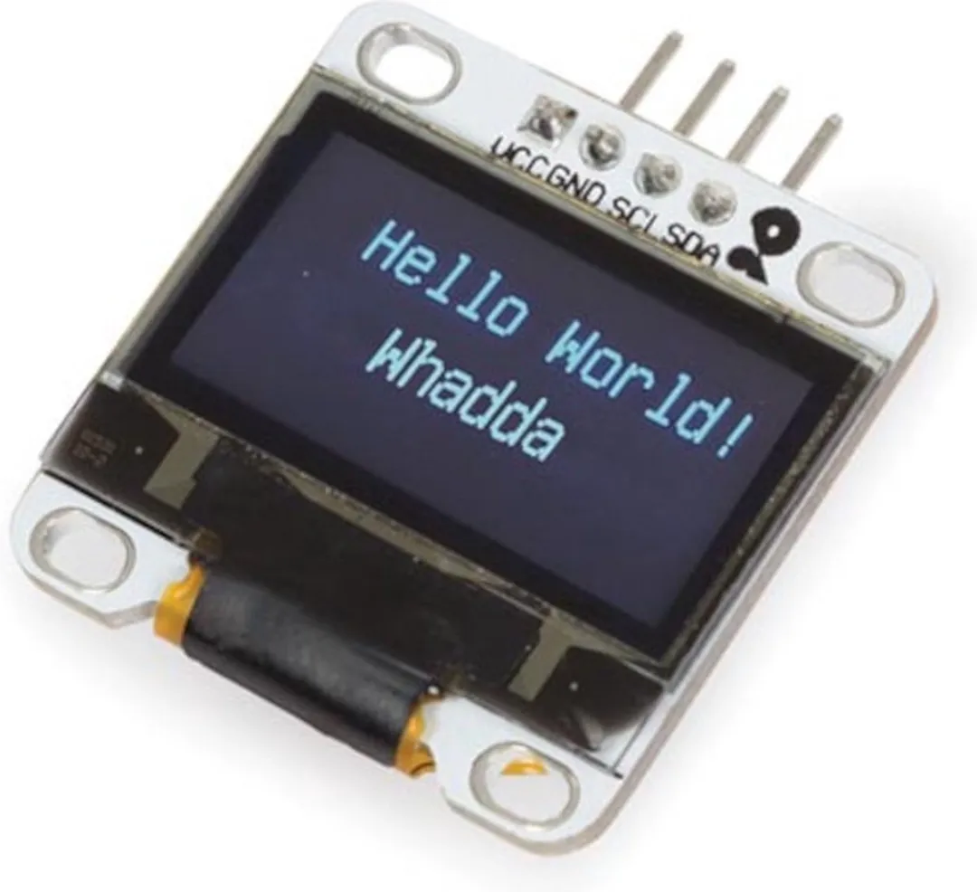 Whadda OLED-display I2C 0.96" 27x27mm Blauw