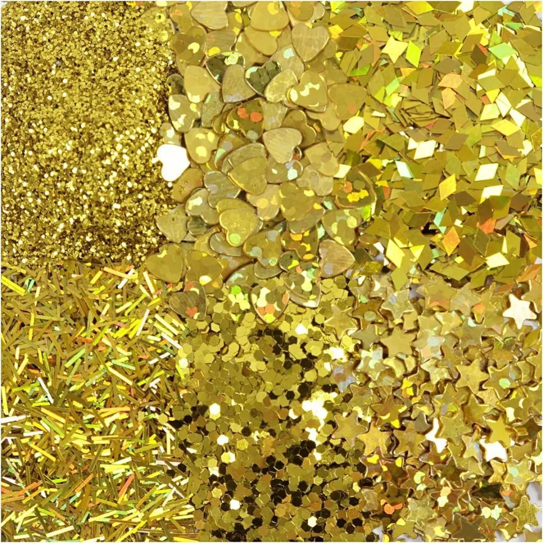 Creativ Company Goud Glitters - 6 Stuks