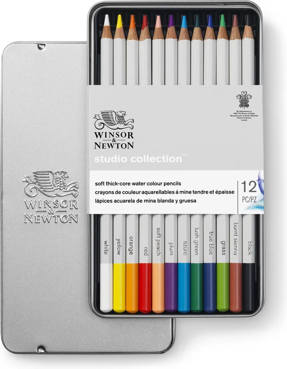 Winsor & Newton Studio Collection Aquarelpotloden 12 Stuks