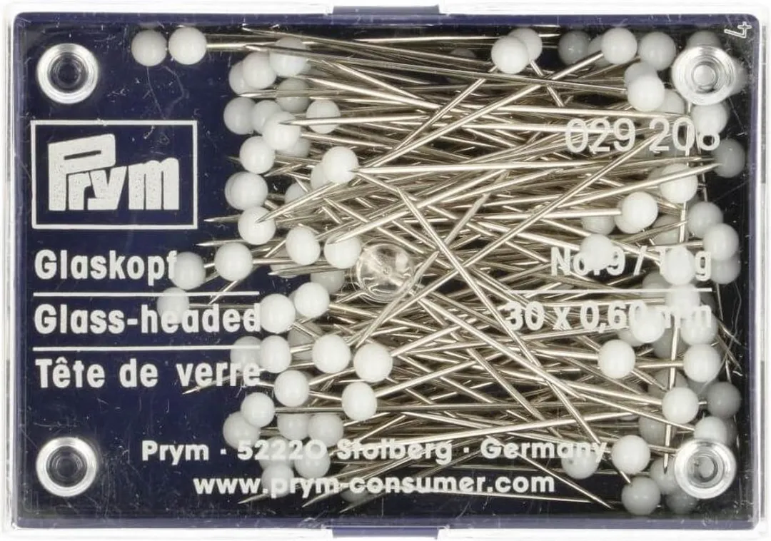 Prym Glaskopspelden 0,60 x 30mm - Zilverkleurig