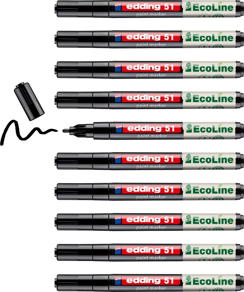 edding 51 EcoLine Lakmarker Zwart