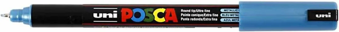 Posca Uni Posca Verfmarker 1MR Metallic Blauw