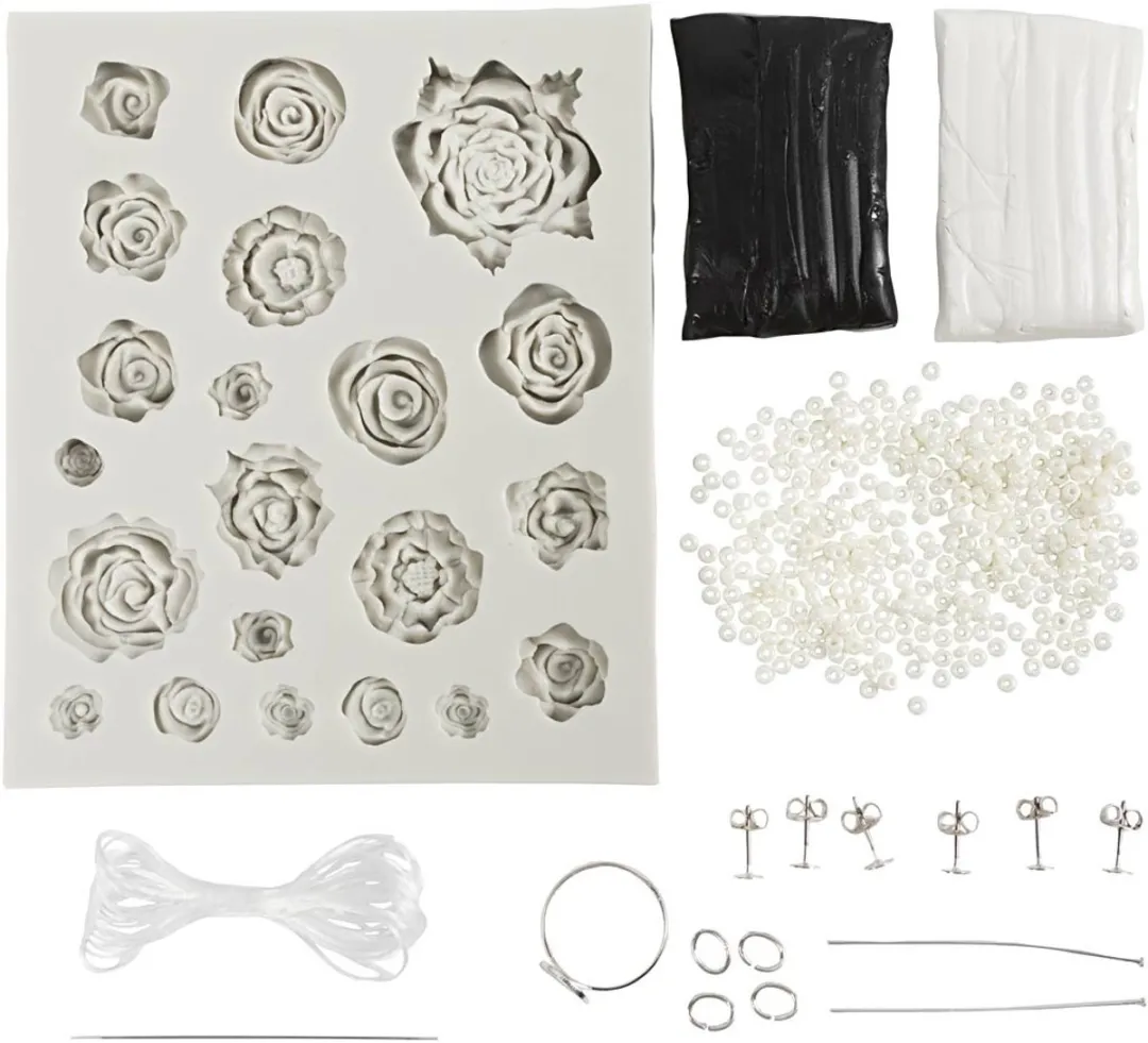 Creativ Company Mini Hobbyset Sieraden - Zwart/Wit