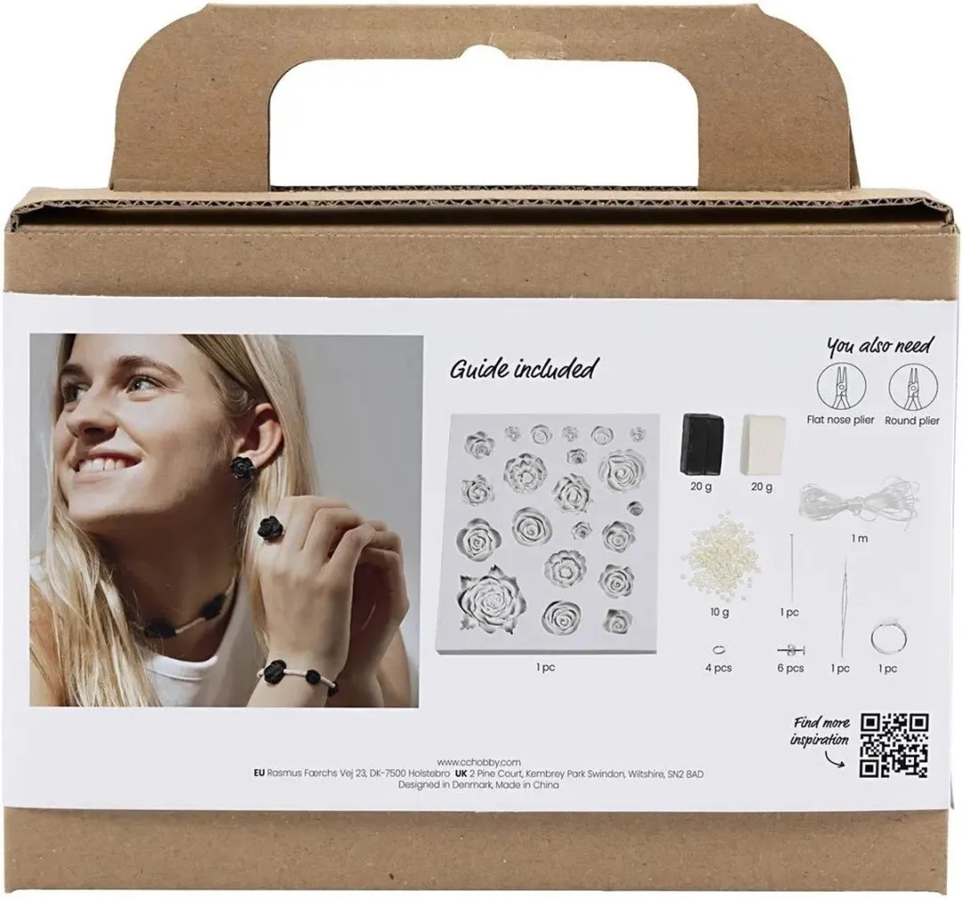 Creativ Company Mini Hobbyset Sieraden - Zwart/Wit