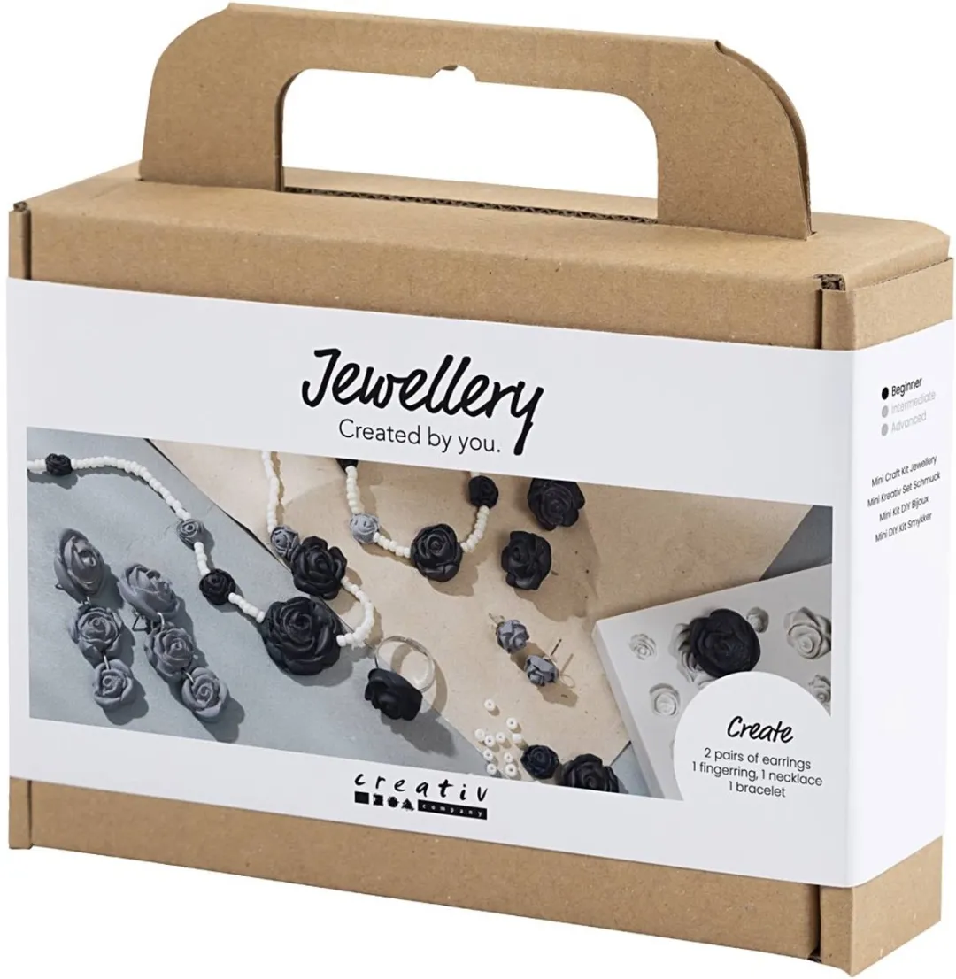 Creativ Company Mini Hobbyset Sieraden - Zwart/Wit