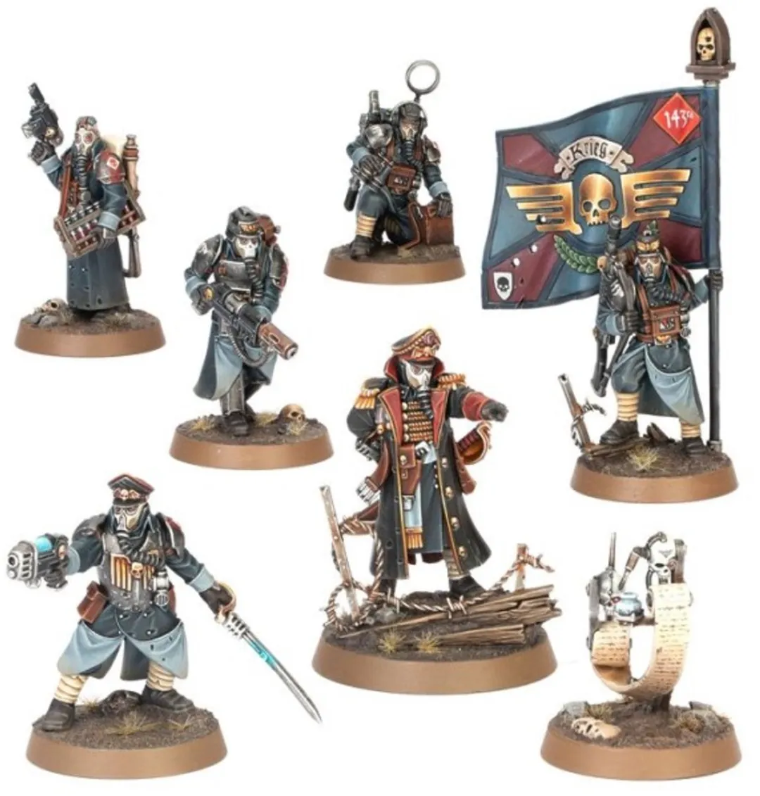 Warhammer 40k Astra Militarum Krieg Command Squad 47-72
