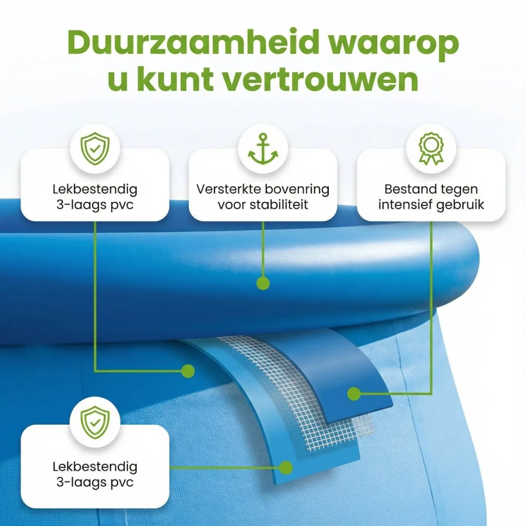 Intex Easy Set Zwembad 305x61cm - Blauw - 7-delig