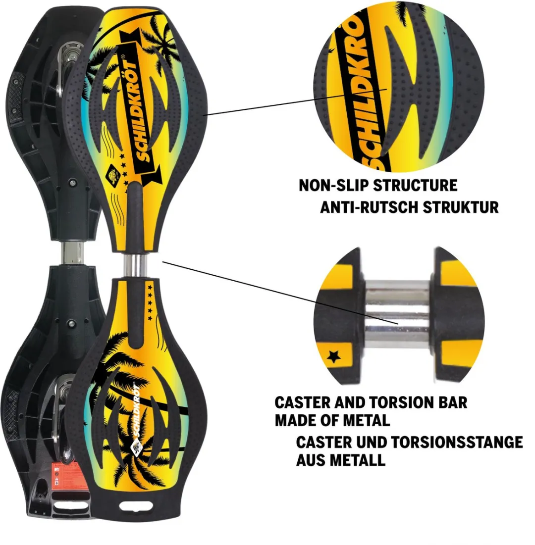 Schildkröt Waveboard Good Vibes Ocean Drive 80cm - Veelkleurig
