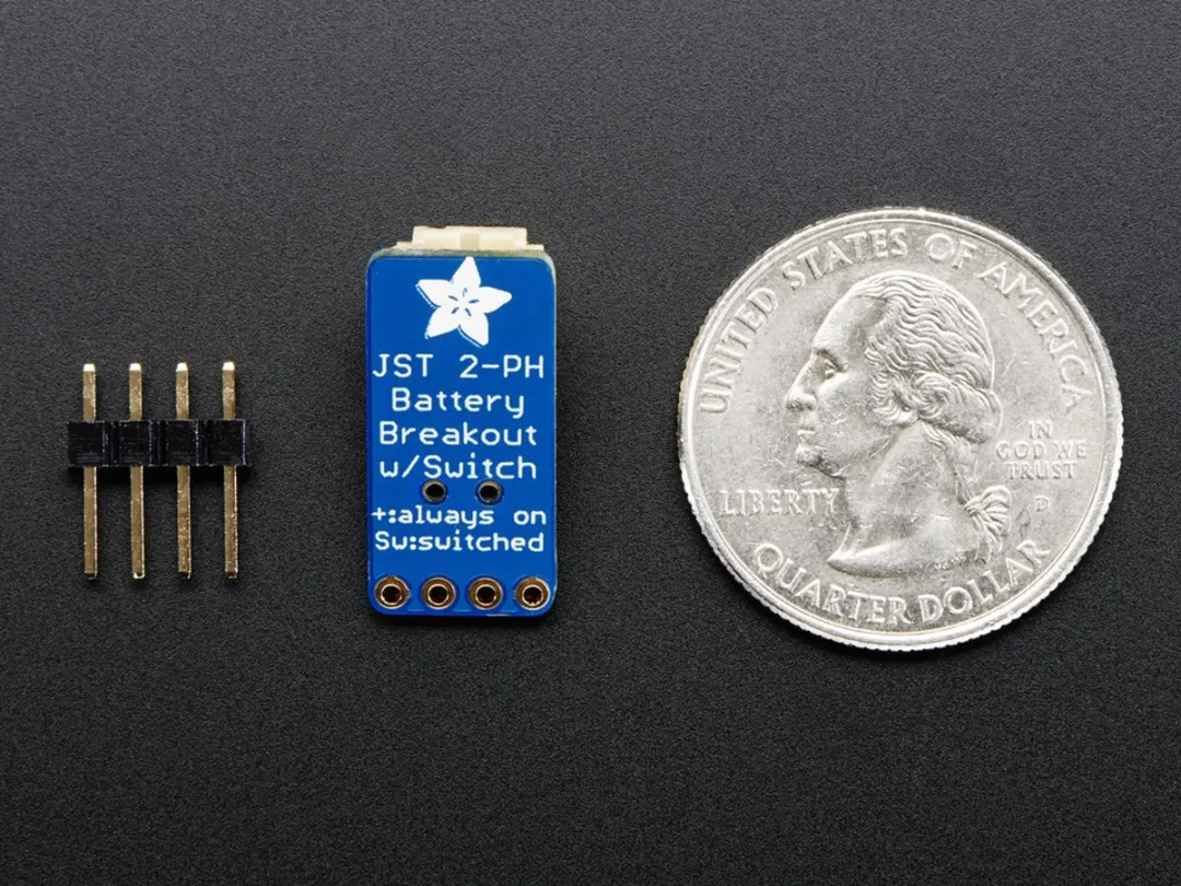 Adafruit 1863 Switched JST-PH 2-Pin SMT Rechthoekig Breakoutbord - Meerkleurig