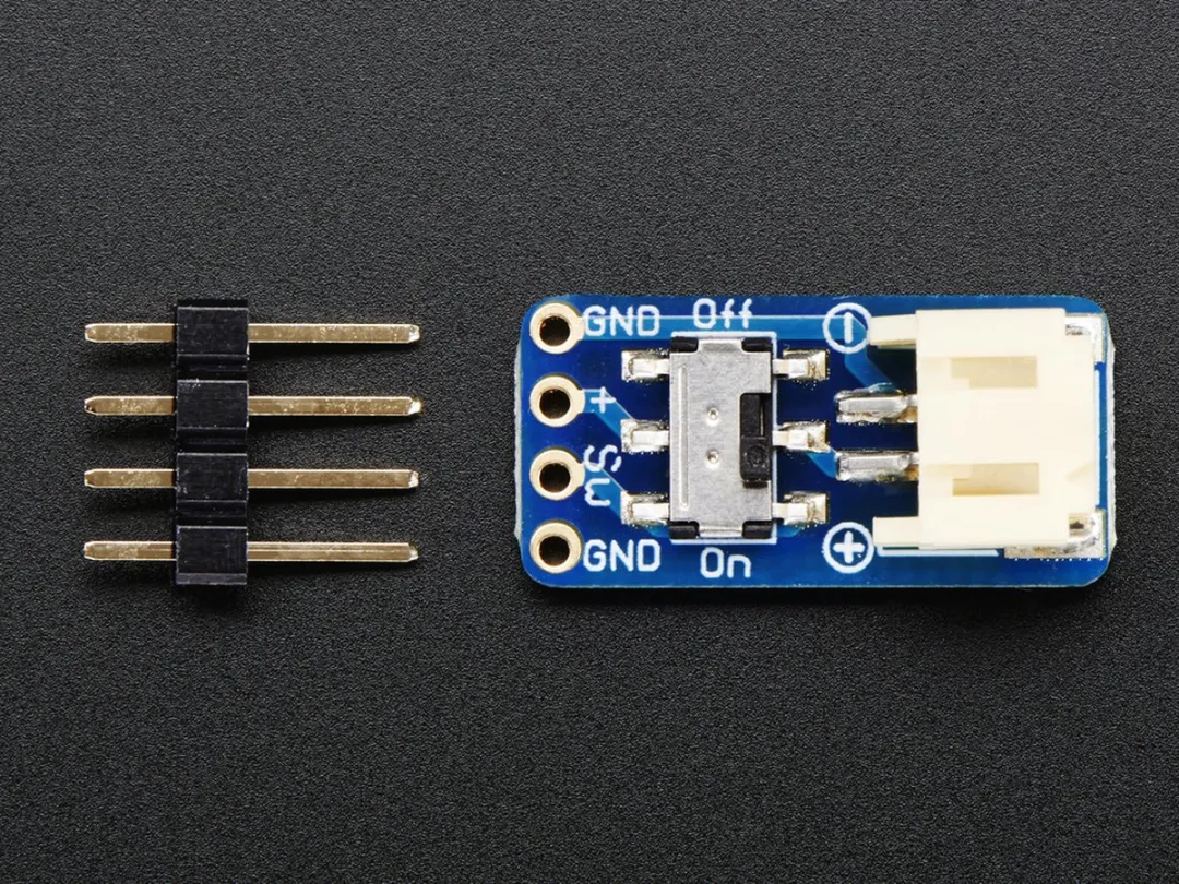Adafruit 1863 Switched JST-PH 2-Pin SMT Rechthoekig Breakoutbord