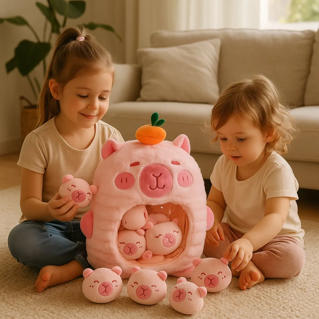 MagniToys Capibara Knuffelkussen 40cm - Roze