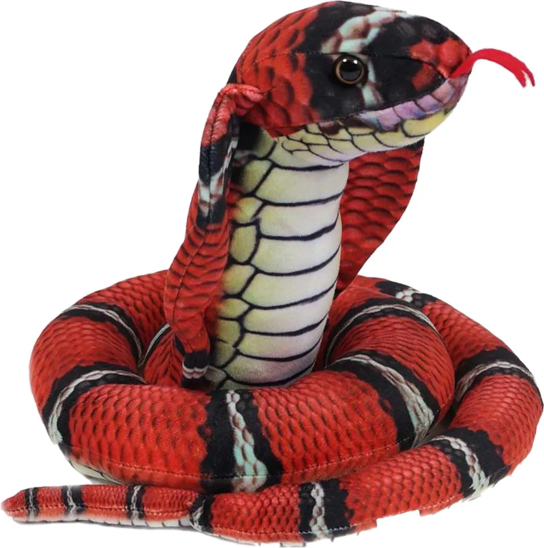 PIA Soft Toys Knuffeldier Cobra - 120cm Rood