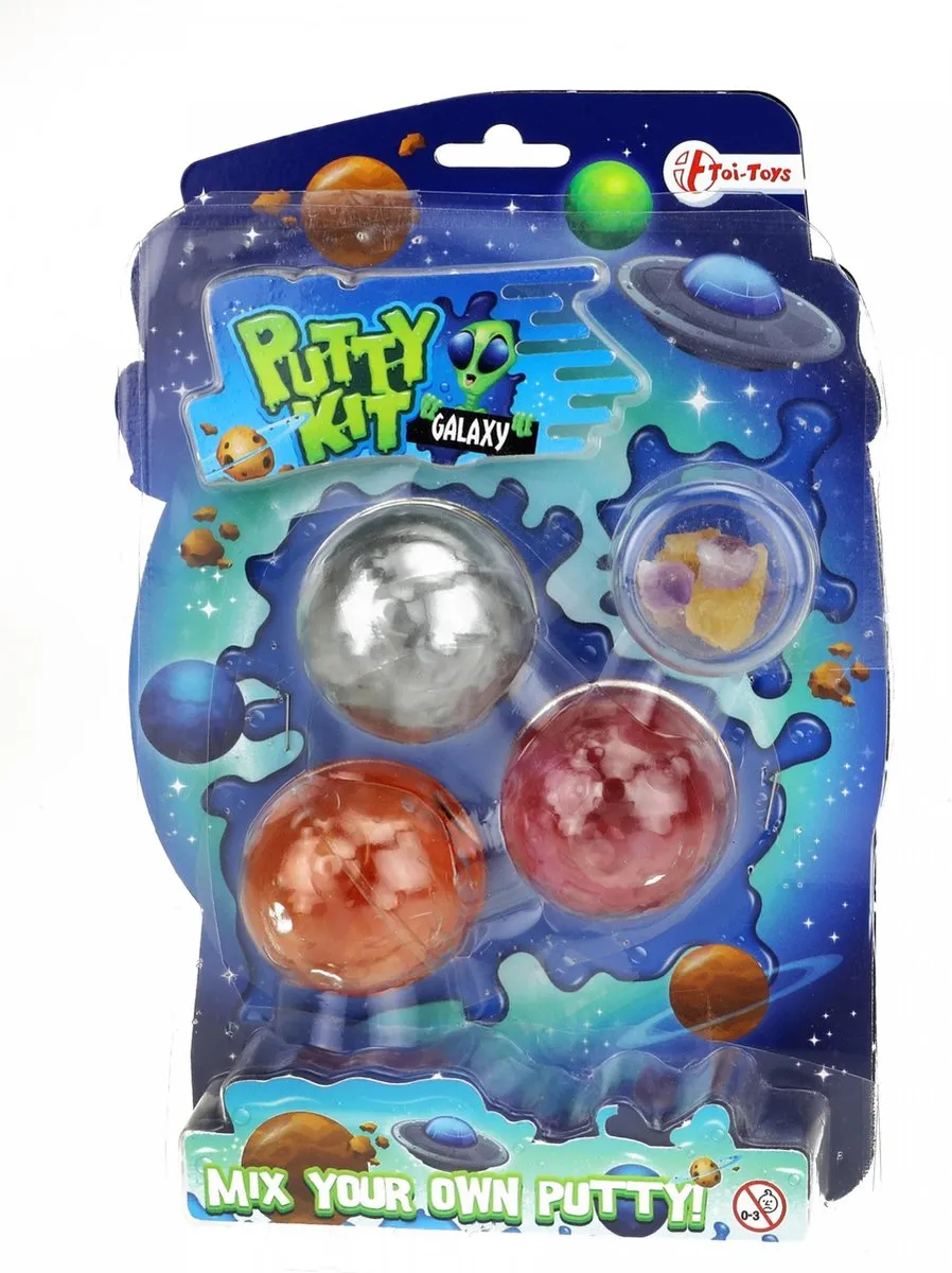 Toi-Toys Galaxy Putty met Kristallen - Verschillende Kleuren