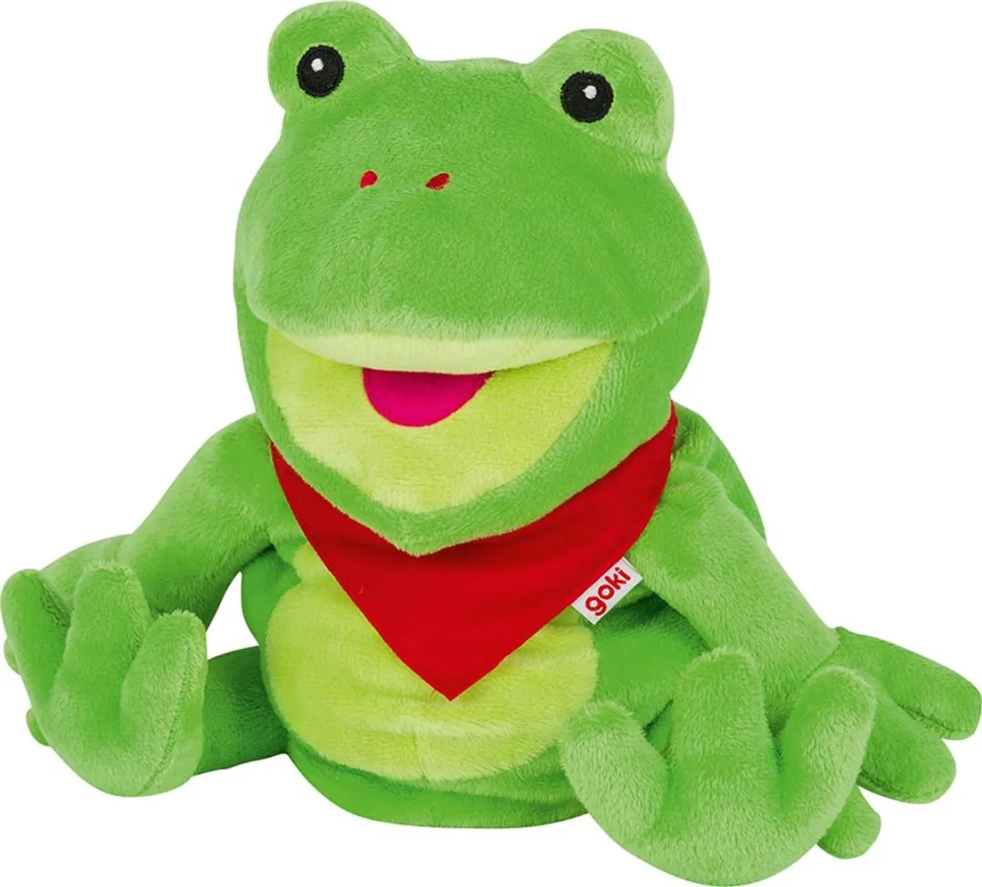 Goki Handpop Kikker Frilo - Groen
