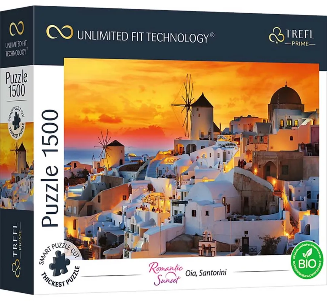 Trefl Santorini Romantische Zonsondergang 1500 Puzzeldelen