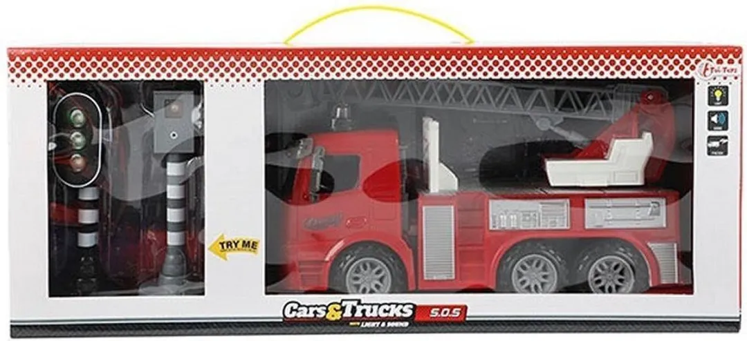 Toi-Toys Brandweerwagen Verkeerslichten 49cm